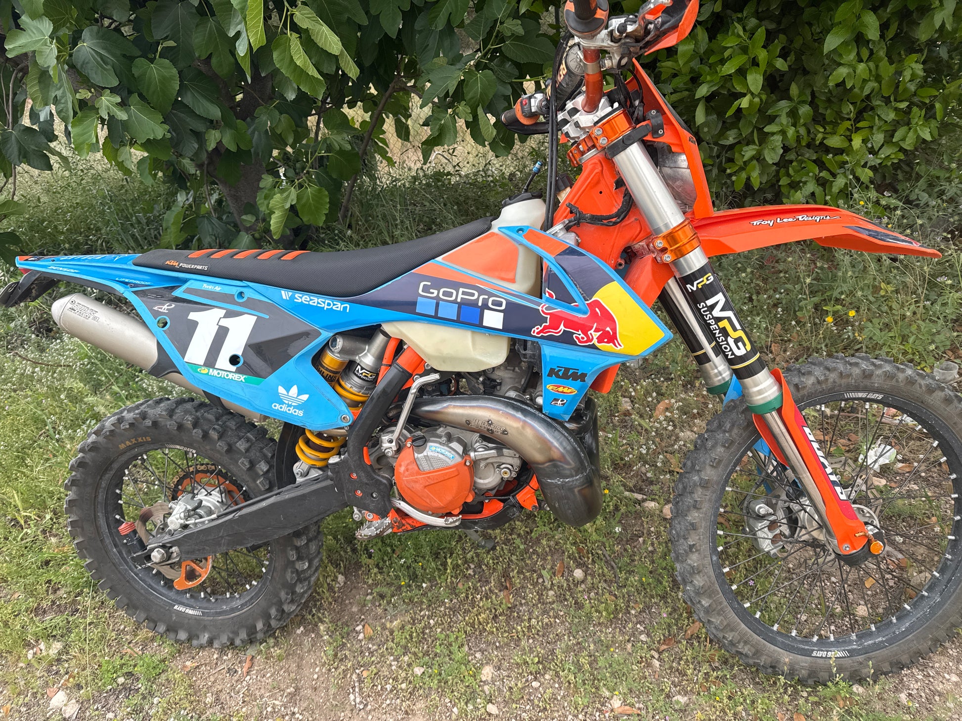 Bufanda JJ racing Works para KTM HUSQVARNA 250 300 EXC XC TE TX 17-18 (Carb) 19 TPI SX TC 16-18