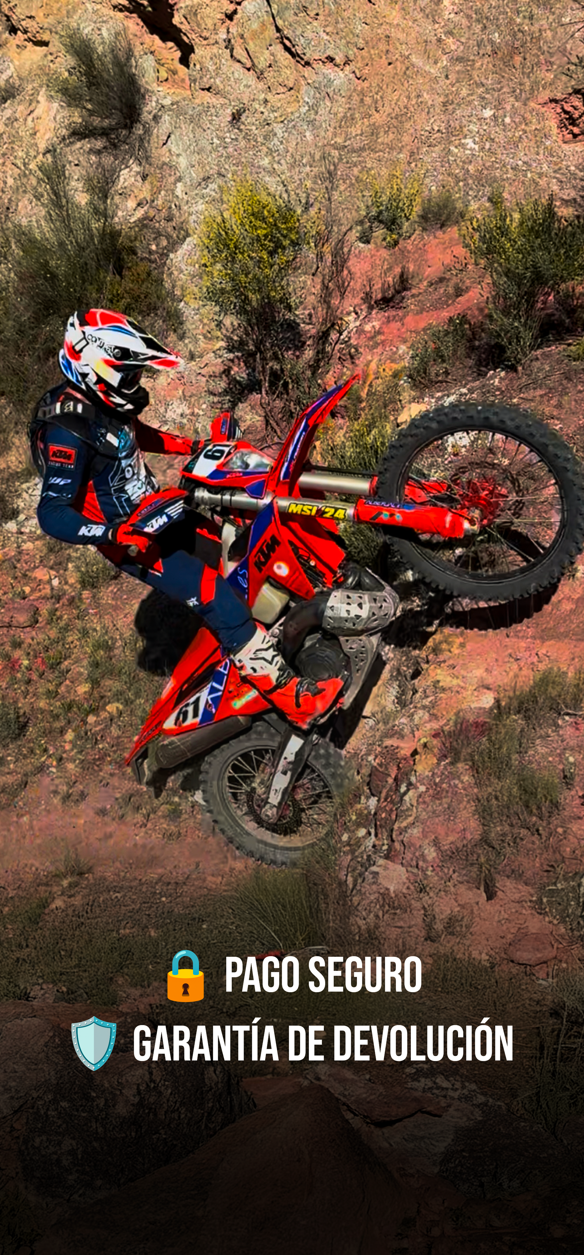 Bufanda JJ Racing Works Hard Enduro KTM / Husqvarna / GasGas 250–300 2T (2023–2025)