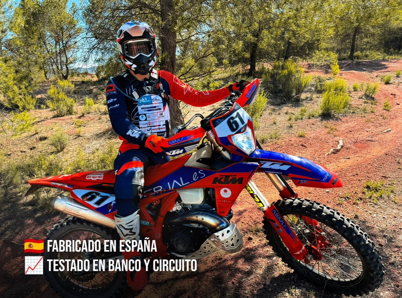 Bufanda JJ Racing Works Hard Enduro KTM / Husqvarna / GasGas 250–300 2T (2023–2025)