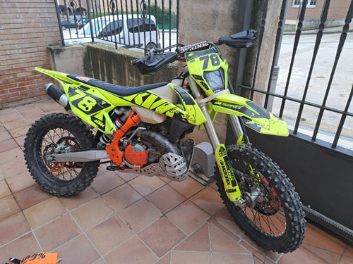 Bufanda JJ racing artesanal  para KTM HUSQVARNA 250 300 EXC XC TE TX 17-18 (Carb) 19 TPI SX TC 16-18
